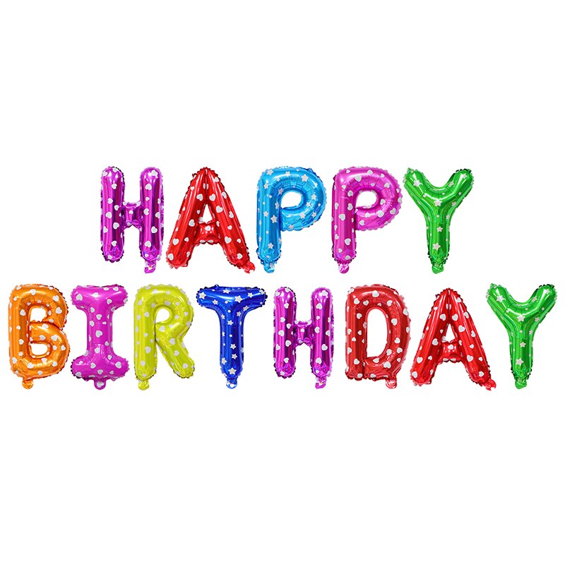 

Надувной баннер Happy Birthday из фольги