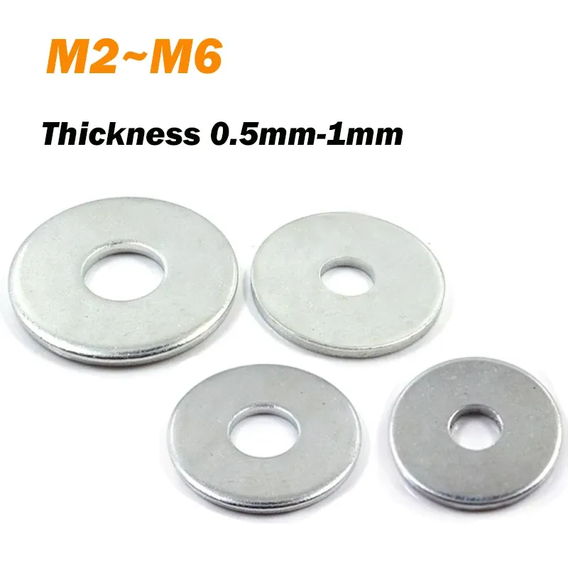 

Плоские шайбы белые оцинкованные Meson М2-М6