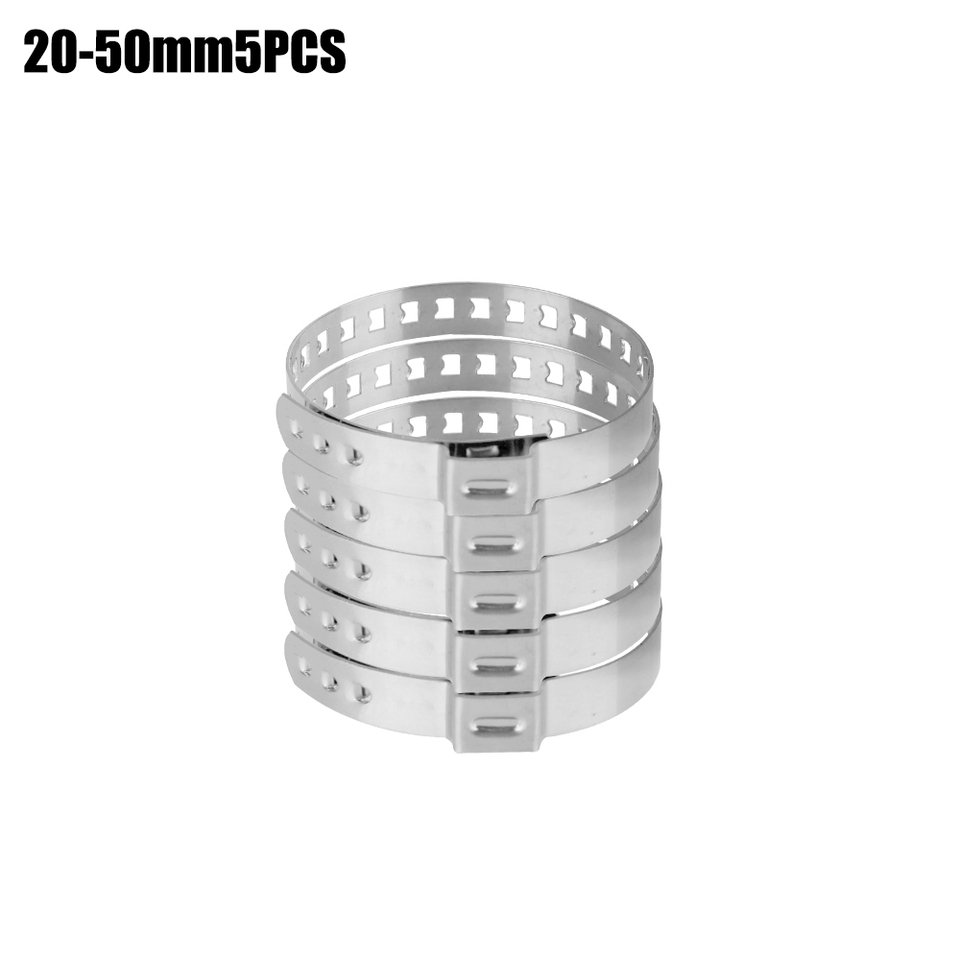 

20-50 мм 50-120 мм 5 шт. комплект из нержавеющей стали, регулируемый приводной вал, зажим для багажника CV, шаровой клетка, зажим для оси, обжимной зажим для багажника CV