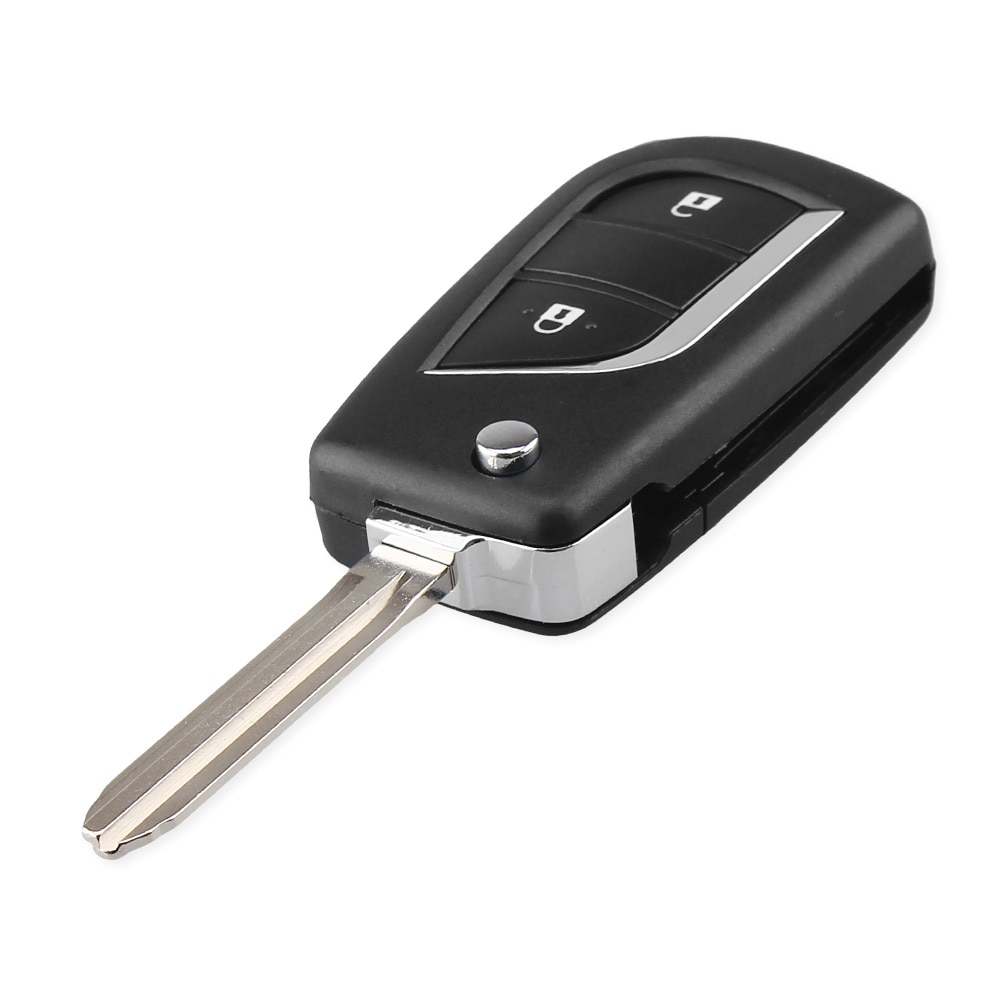 

Раскладной чехол KEYYOU для дистанционного ключа для Toyota Levin Camry Reiz Highlander Corolla, чехол для ключа Toy43, 2, 3 кнопки