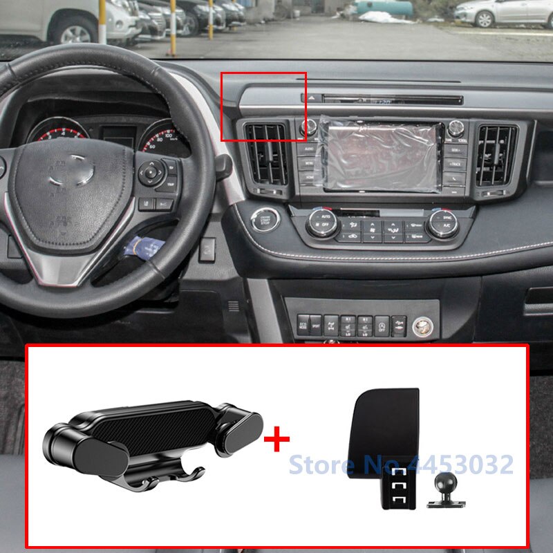 

Гравитационный Автомобильный держатель для телефона для Toyota RAV4 XA40 2013-2019 года с прочной основой, не блокирующее крепление на вентиляционное отверстие, подставка для GPS, аксессуары