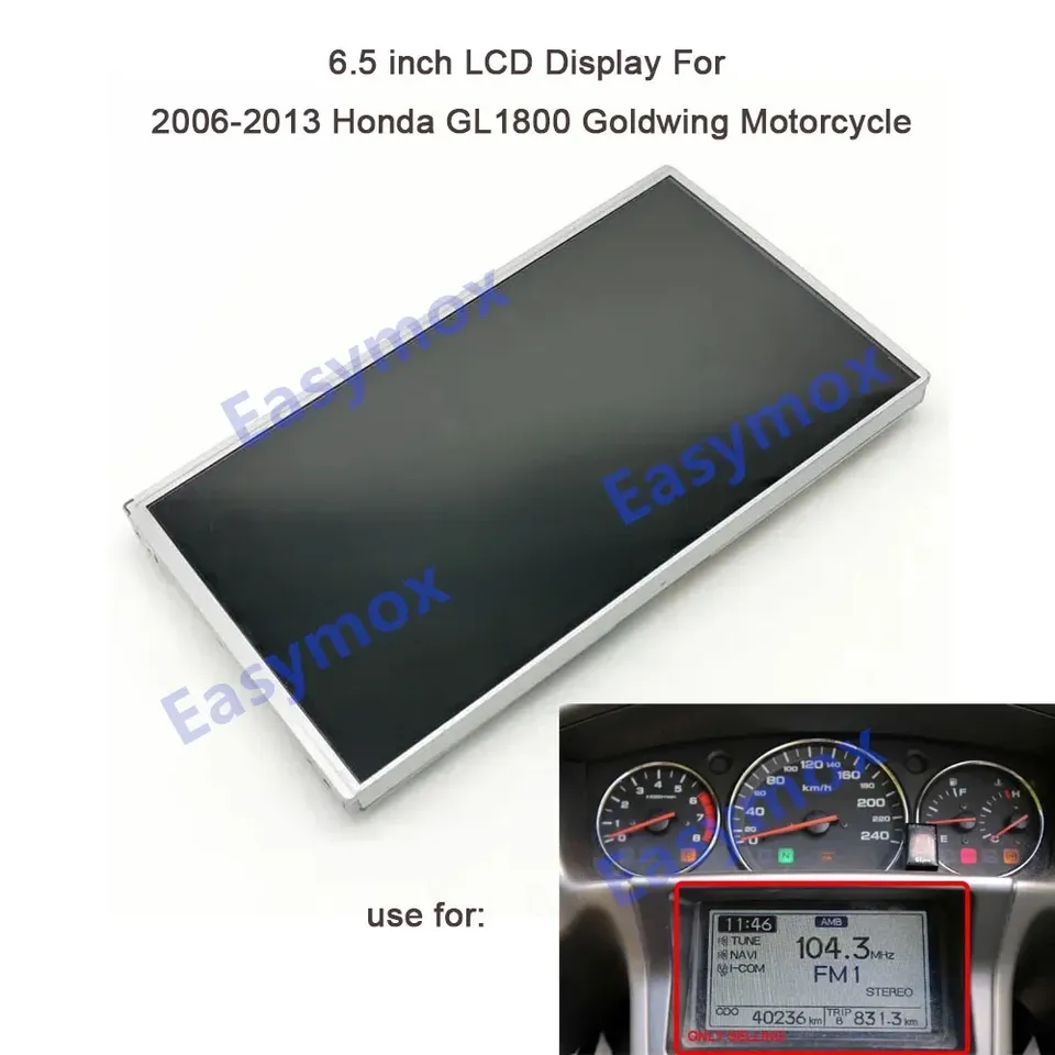 

6,5-дюймовая ЖК-панель мотоцикла для Honda GL1800 2006-2013 GPS TFT Ремонт