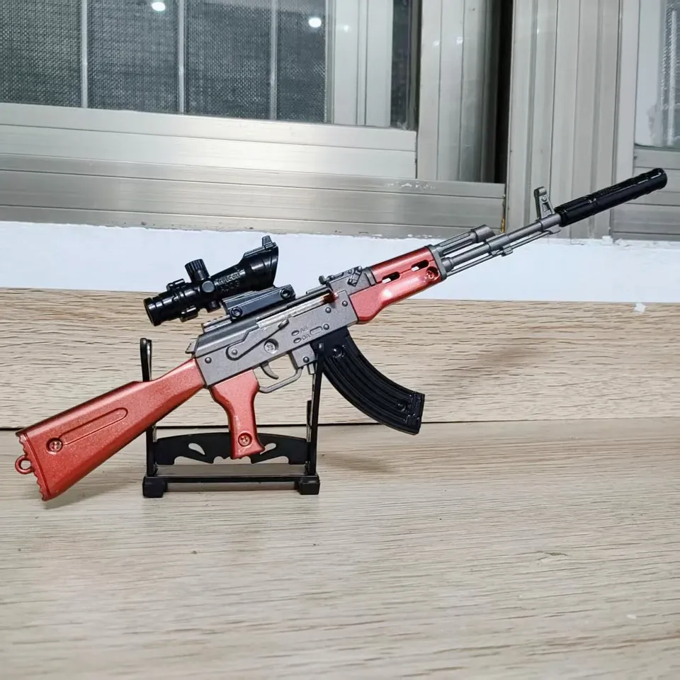 

Мини-30 См AK47 Металлический Пистолет PUBG Игрушечный Пистолет-джедай Для Мальчиков И Взрослых Настольный Орнамент Подарок Р...