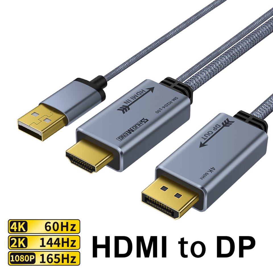 

HDMI к DP кабель-адаптер Dykbcells 1 метр