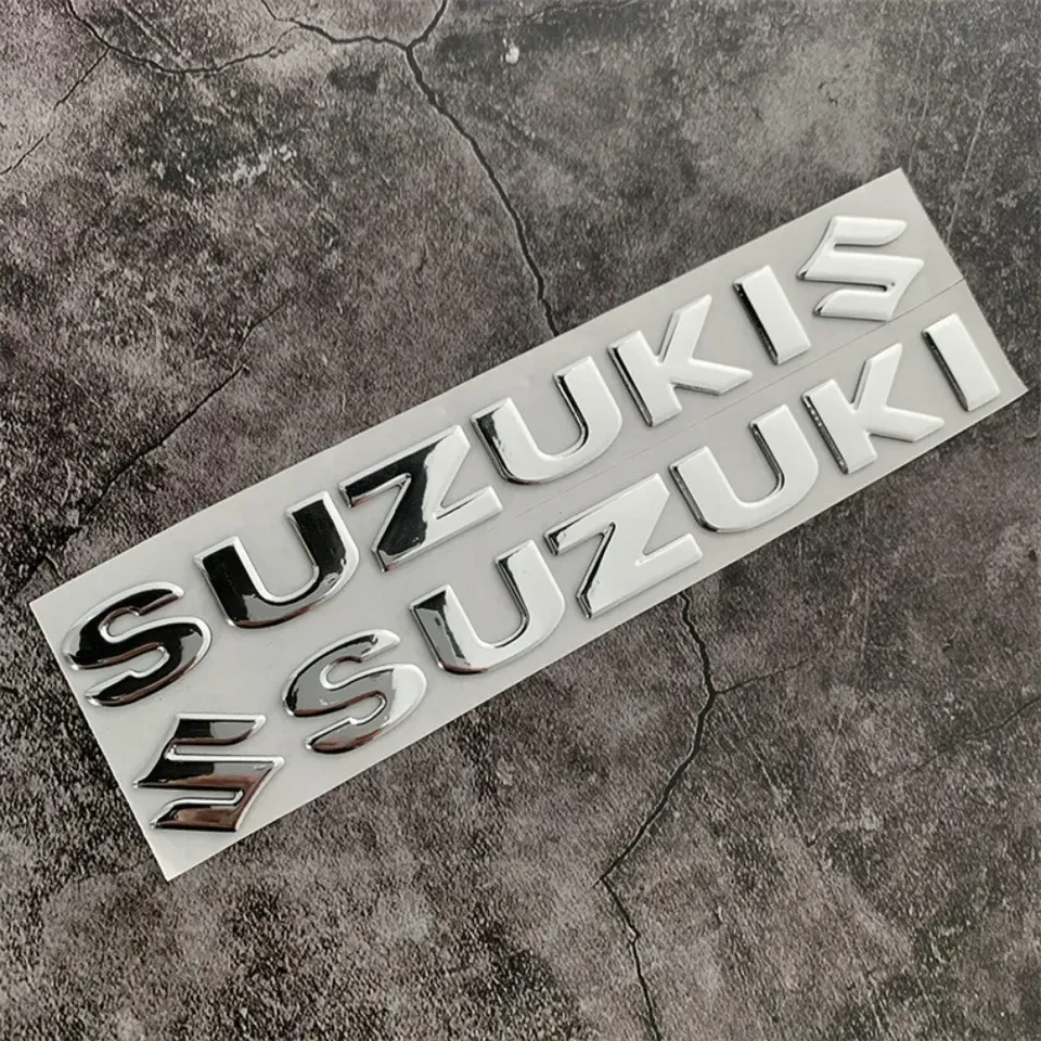 

2 шт., наклейки с эмблемой для автомобиля и мотоцикла для Suzuki Grand Swift Jimny Vitara Baleno SX4, наклейка, 3D ПВХ, логотип, украшение, автоаксессуар