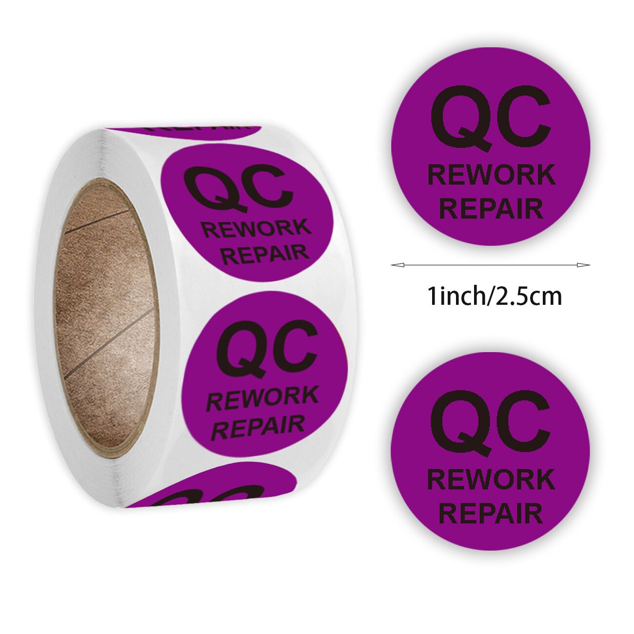 

Клейкие этикетки QC PASS 1 дюйм 500 шт