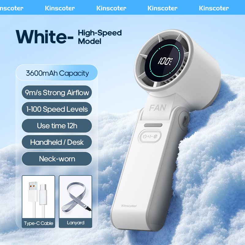 

KINSCOTER Портативный вентилятор 3600 мАч