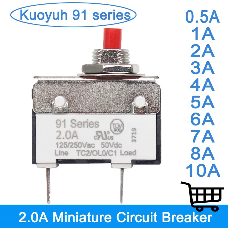 

Автоматический выключатель Kuoyuh 91 серии 2.0A