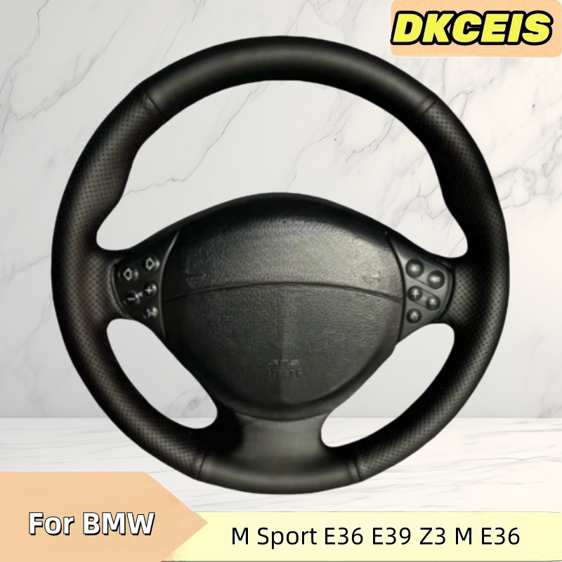

Чехол на руль автомобиля из искусственной кожи для BMW M Sport E36 E39 Z3 M E36 37 E36/8 1995-2002, плетеный чехол на руль с перекрестным колесом