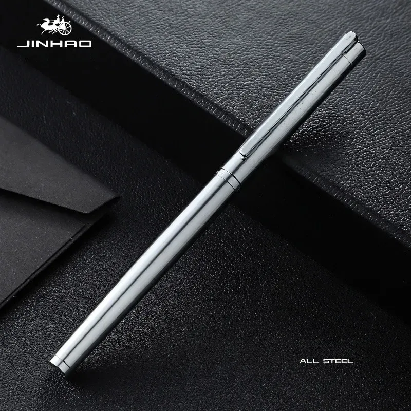 

Платиновая перьевая ручка JINHAO 126, цельнометаллическое тонкое перо, финансовый офис, школьные канцелярские принадлежности, чернильные ручки, канцелярские принадлежности PK 9019