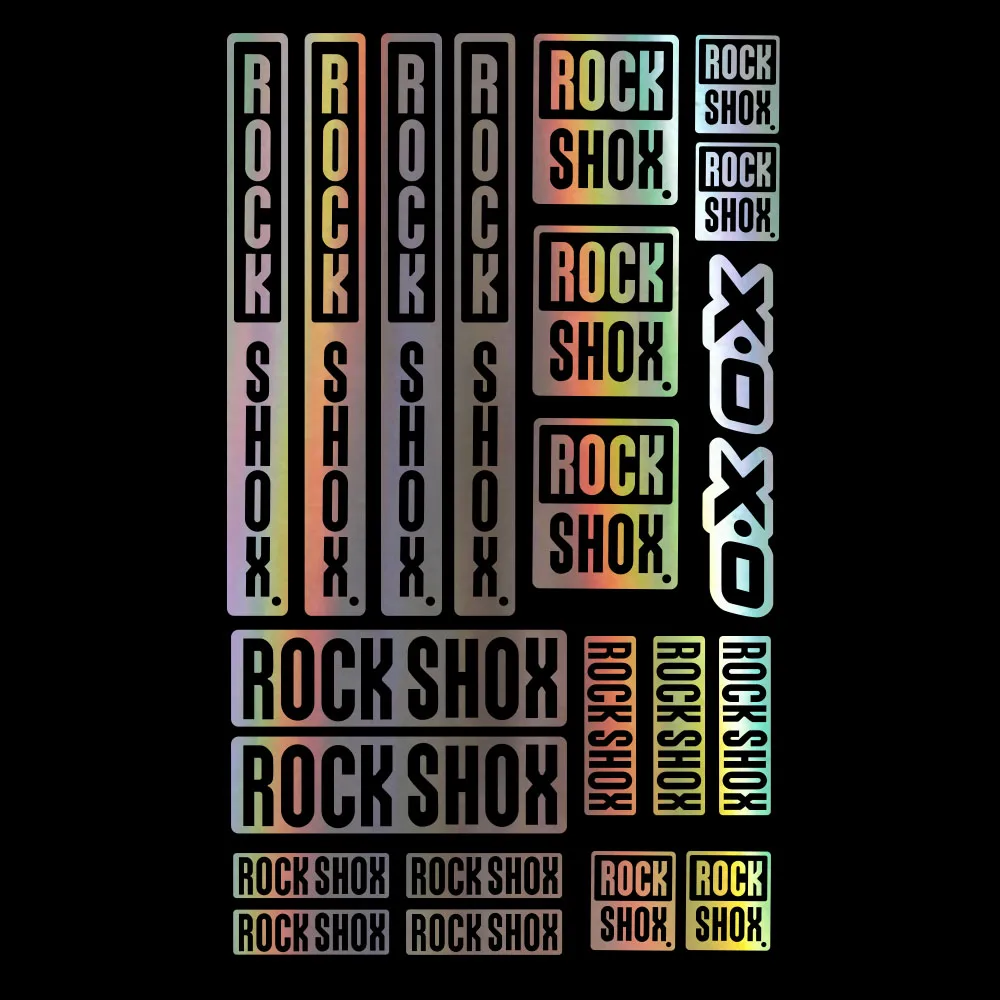 

Наклейки для велосипеда Rock Shox, 22 листа, ламинированные, 16x26 см
