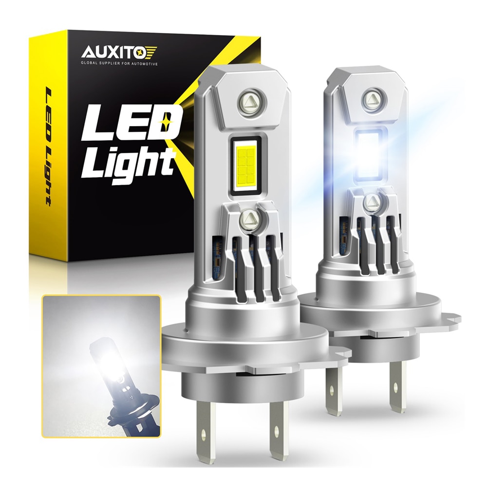 

AUXITO 2 шт. H7 Trubo светодиодная лампа Canbus 20000LM 100W для BMW E60 F10 F30 E46 Mercedes Benz W204 W203 W211 W212 VW Audi A3