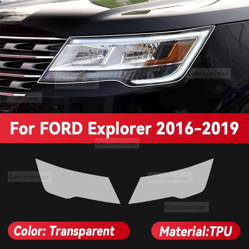 

Для FORD Explorer 2016-2024 2023 Защитная пленка для передней фары автомобиля, аксессуары для передней фары из прозрачного ТПУ