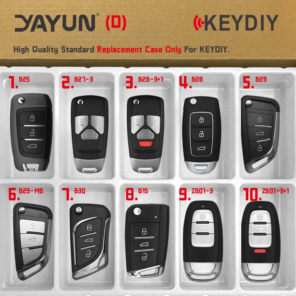 

YAYUN KEYDIY Remote Key Shell KD MINI Generator KD900 Programmer B Series DS Style B11 B29 B30 Сменный чехол для VVDI JMD
