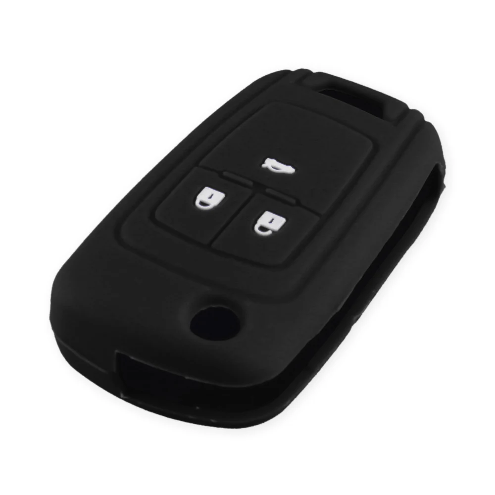 

Чехол KEYYOU для автомобильного ключа, силиконовый чехол с 3 кнопками для Chevrolet Cruze Buick Opel Astra Corsa Antara Zafira Meriva Insignia