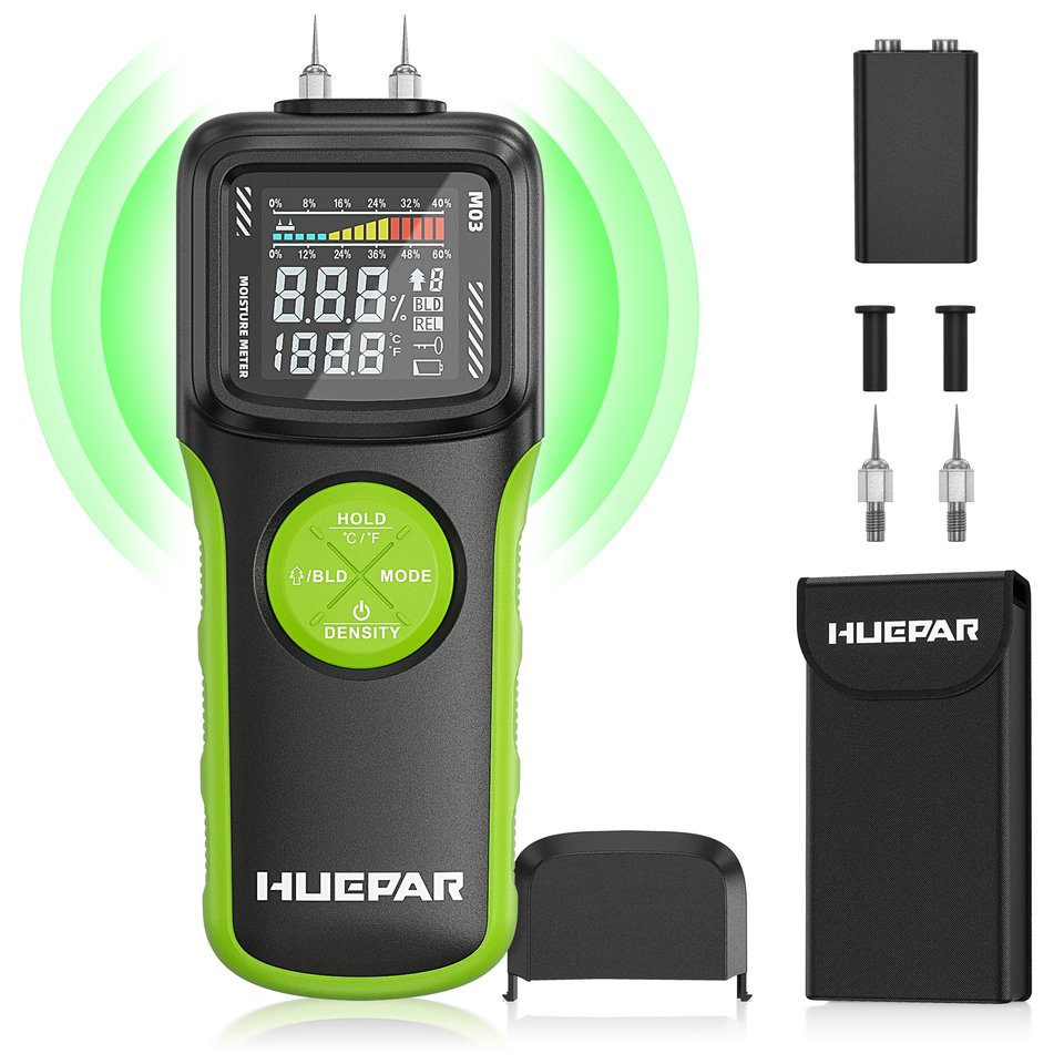 

Huepar M03 Измеритель влажности древесины и детектор утечек