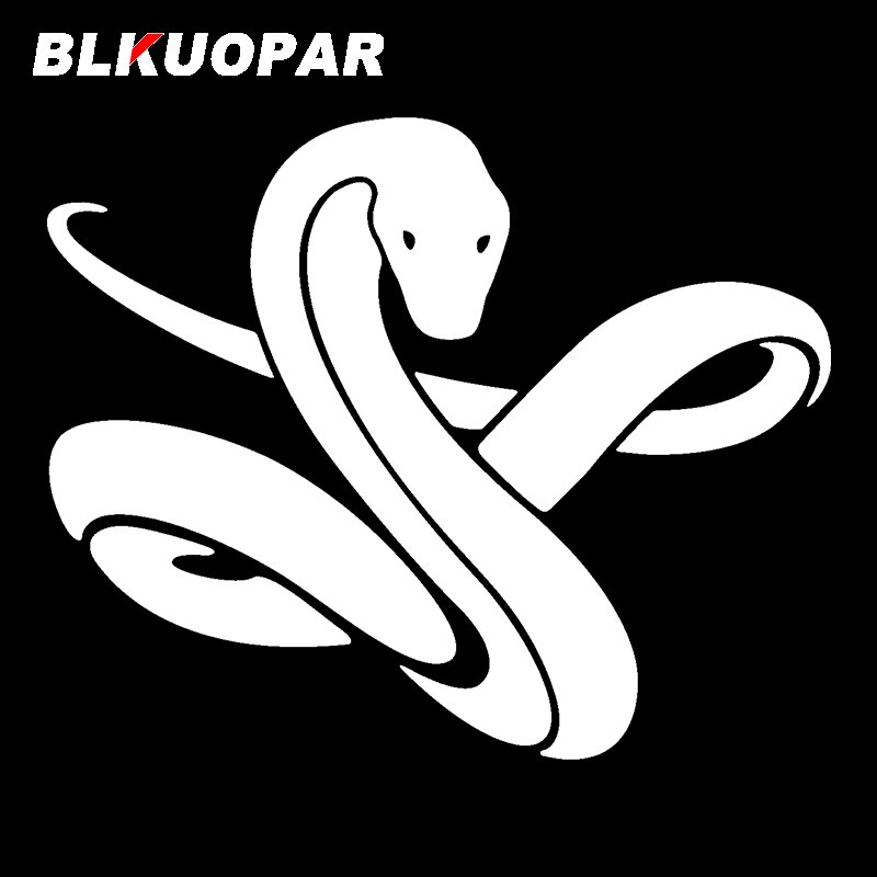 

Черная Автомобильная наклейка BLKUOPAR с логотипом Мамба, наклейка на окклюзию с царапинами, водонепроницаемый бампер