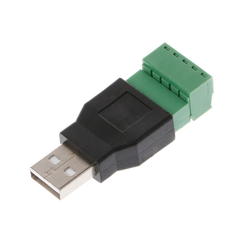 

USB 2.0 тип A штекер/гнездо до 5P винт с защитной клеммой переходник