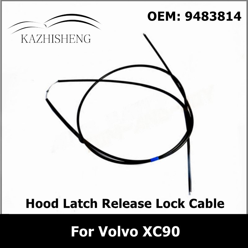 

Автомобильный черный кабель защелки капота для Volvo XC90 9483814