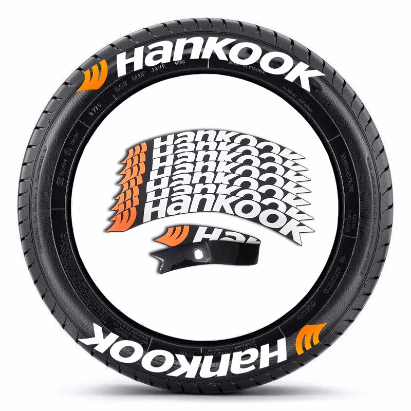 

3D наклейки на колесные шины, подходят для стикеров HANKOOK s, ПВХ Наклейки на автомобильные шины, декоративные универсальные водонепроницаемые и прочные Стикеры