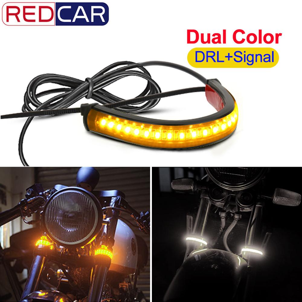 

1 шт. Универсальный мотоциклетный поворотник DRL свет 36SMD 3014 чипы плавкий мигающий указатель поворота белый желтый 12 в водонепроницаемый