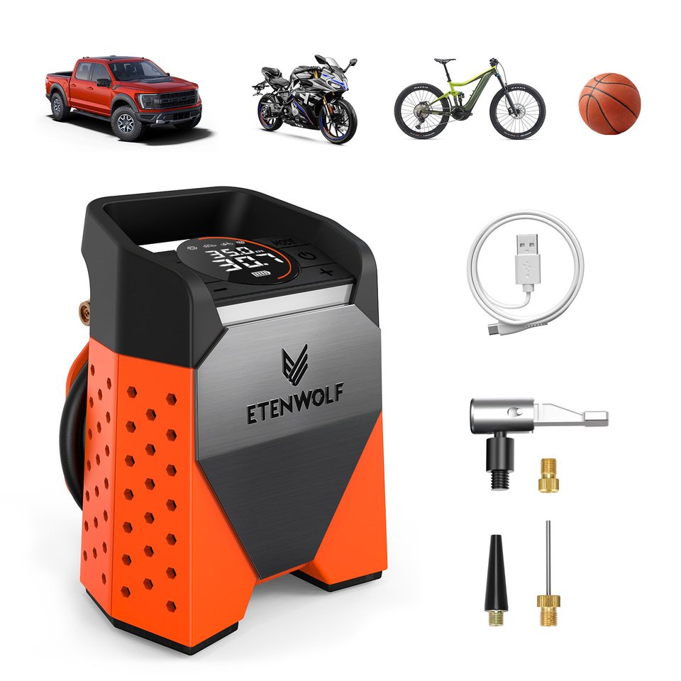 

Новый ETENWOLF S3C портативный насос для накачивания шин 7800 мАч 160 PSI автомобильный компрессор Powerbank электрический беспроводной воздушный насос инструменты светодиодный светильник