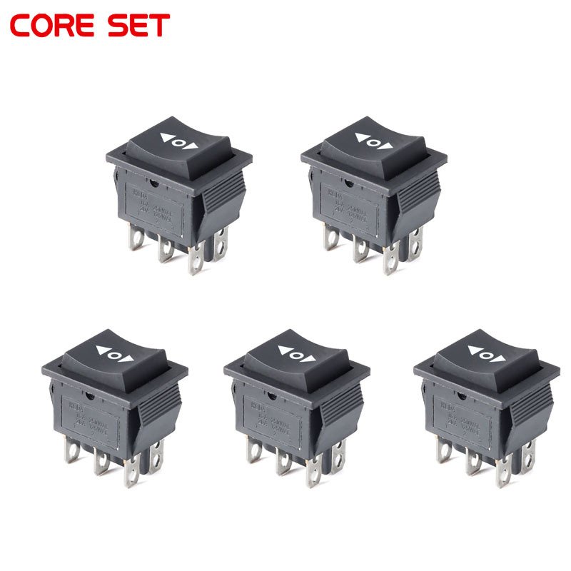 

CORE SET мгновенный кулисный переключатель 6 контактов черный