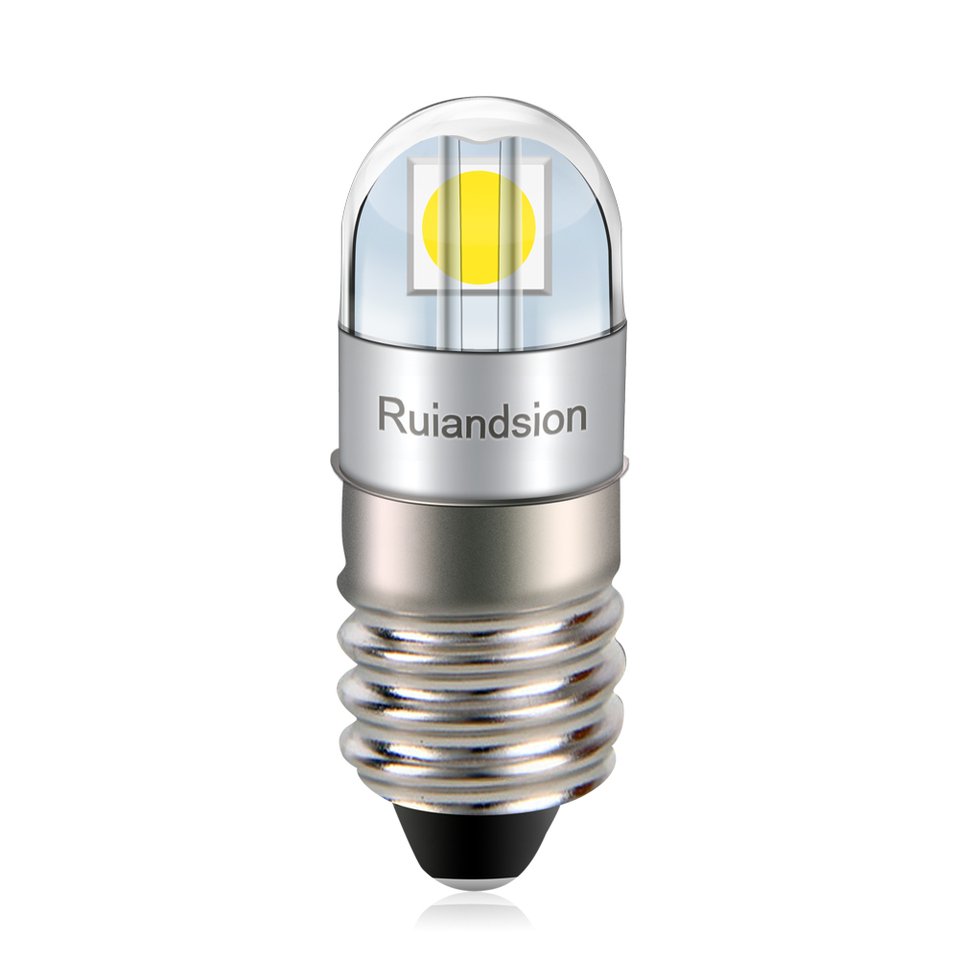 

Светодиодная лампа Ruiandsion E10 3030 2SMD с чипами, белая, 3 В, 4,5 В, 6 В, 9 В, 12 В, 24 В, 110 В, 220 В, неполярная, для кемпинга, пешего туризма, спелеологии, 200 лм