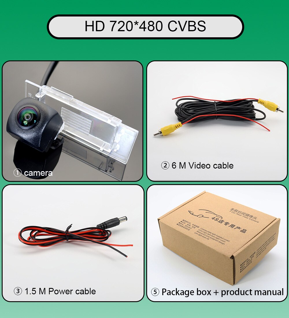 

Камера заднего вида с объективом «рыбий глаз» для Renault Megane IV 4 2016 2017 2018 Автомобильная AHD 1080P 170 ° резервная камера HD ночного видения