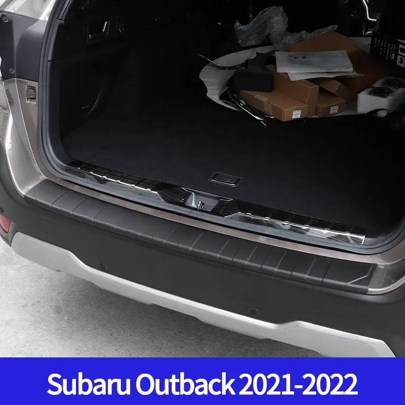 

Защитная пластина багажника для Subaru Outback Forester XV Crosstrek 2012-2021, наклейки на задний бампер автомобиля, аксессуары