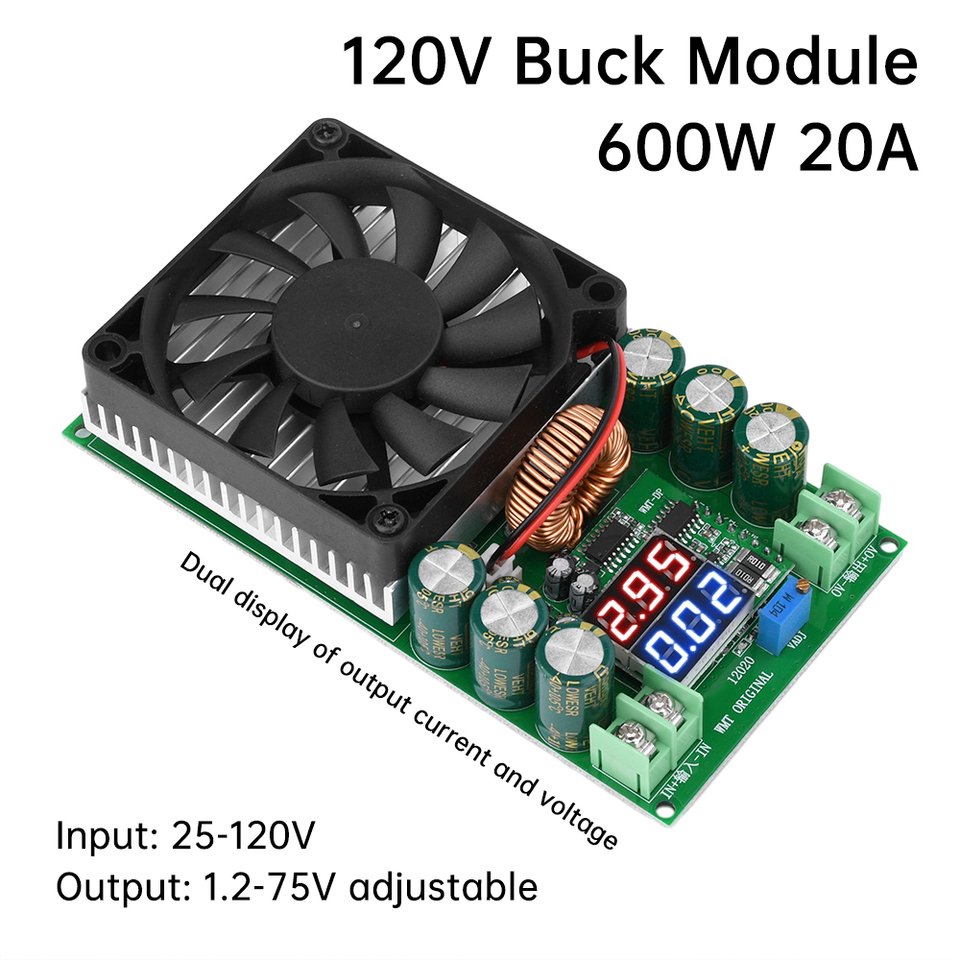 

Aideepen 600W Высокомощный регулируемый понижающий модуль
