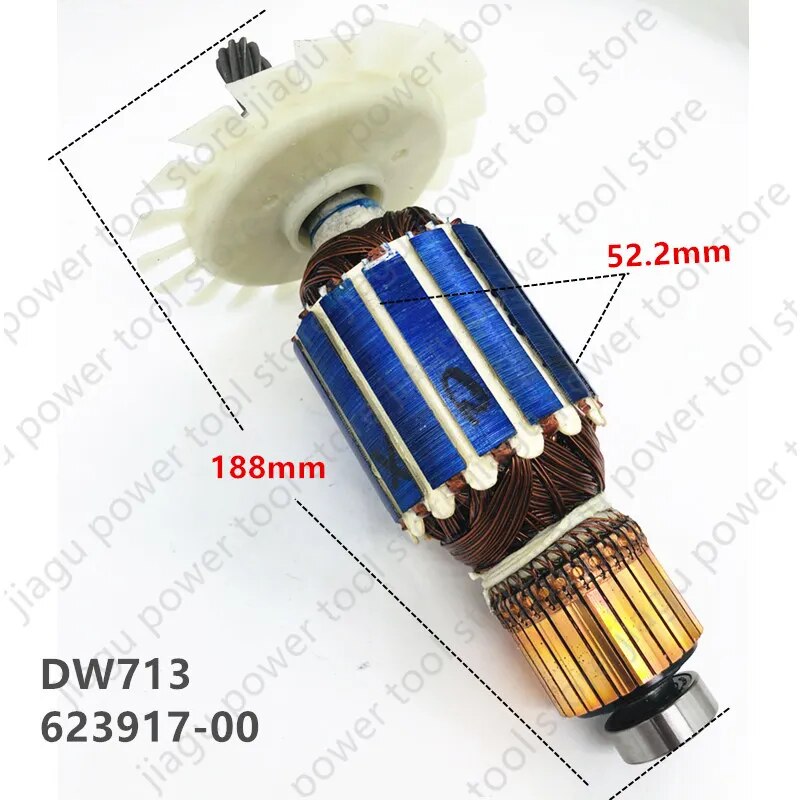 

Ротор для Dewalt DW713, DWS715, DWS713, HUUKIM, 220-230В, 9 зубьев