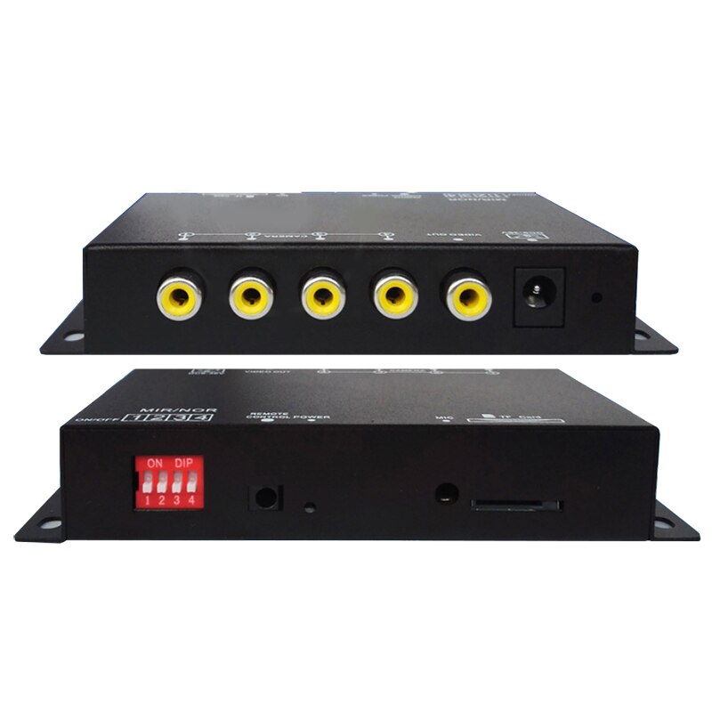 

Панорамный видеорегистратор с несколькими дорожками, DVR, учет движения, четыре видеорегистратора для камеры заднего и переднего вида с CCd-камерой HD