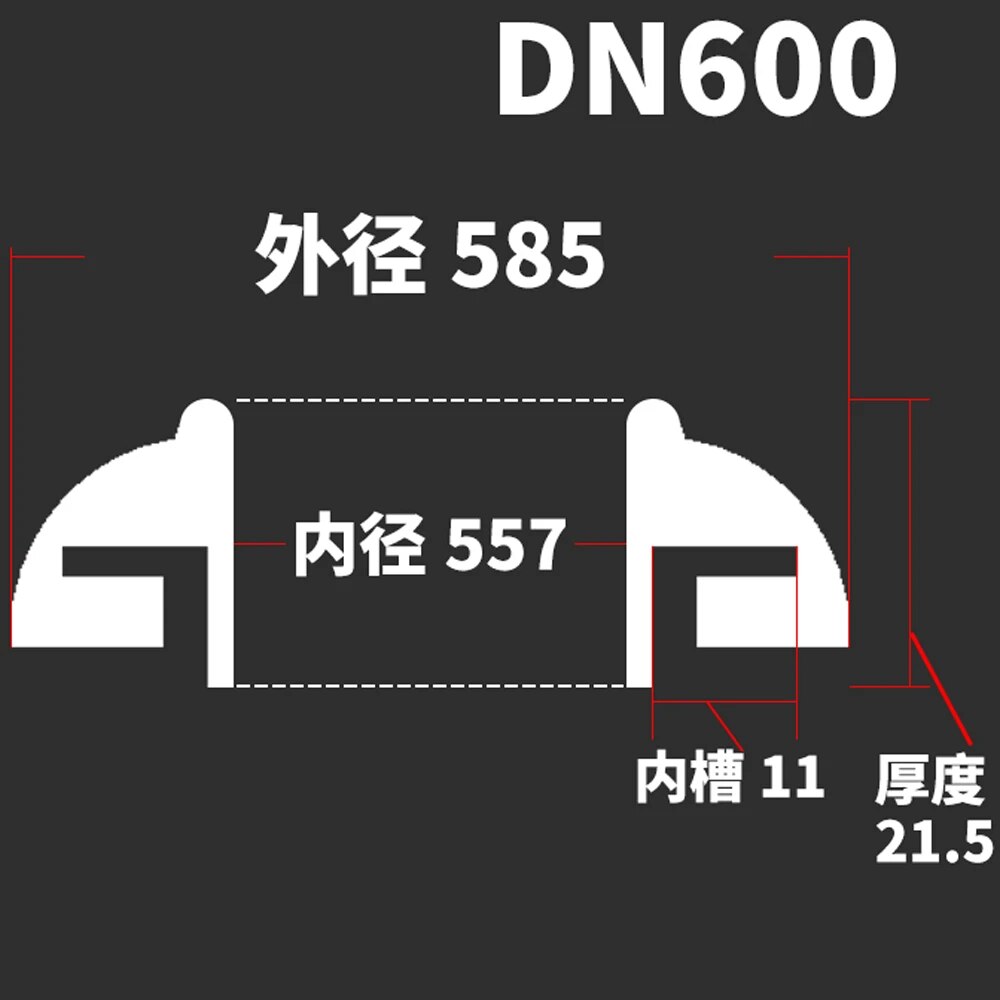 

Силиконовые кольца для пивоварения DN150-DN600