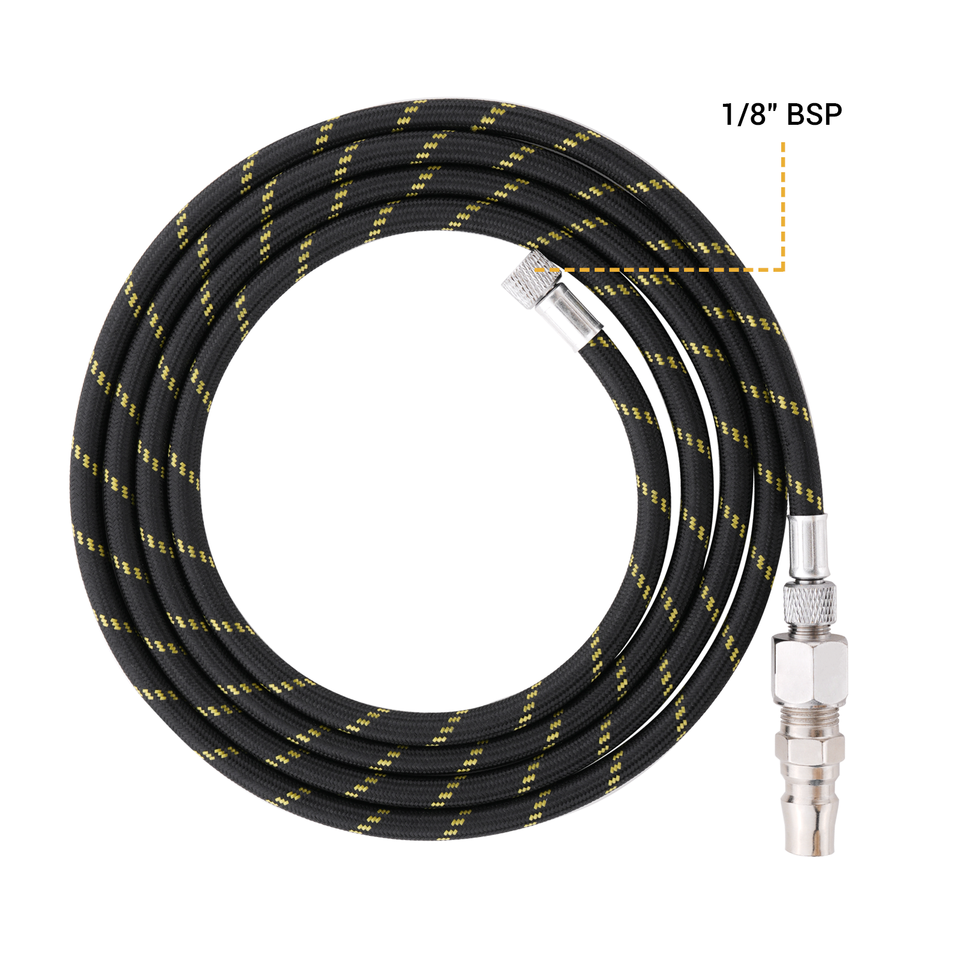 

Профессиональный USB кабель с нейлоновой оплеткой Аэрограф шланг с Стандартный 1/8 "* 1,8 м (5.9ft) Размеры установки на одном конце и 1/8in для Воздушная кисть «сделай сам»