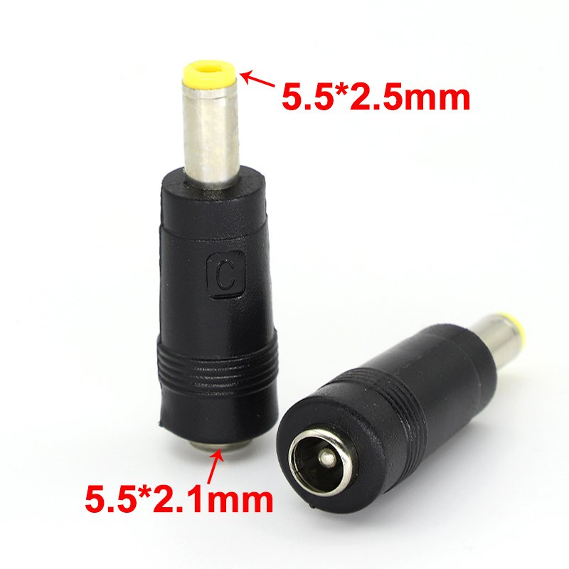 

Разъем питания JCD DC5.5mm*2.1mm Female To 5.5mm*2.5mm Male 12В