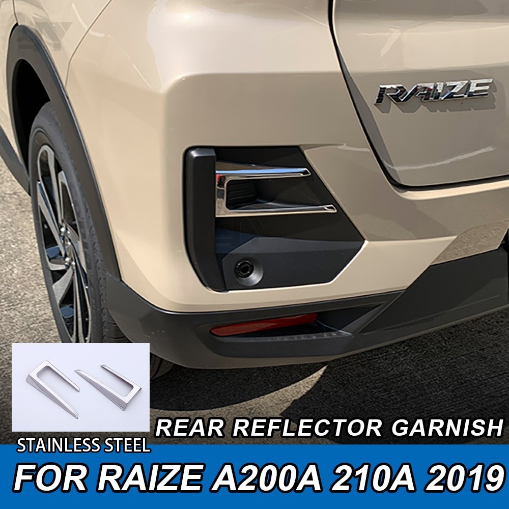 

2 шт., хромированные защитные накладки для заднего отражателя для Toyota Raize A200A/210A 2