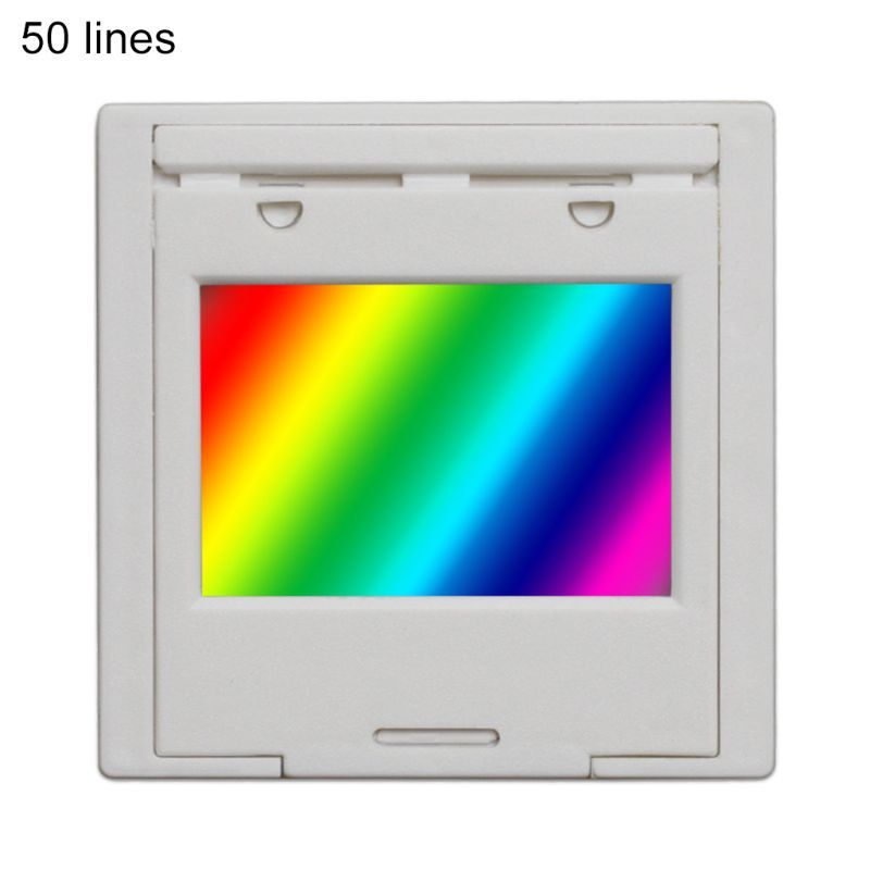 

Дифракционная решетка PET/plastic 50/100/300/600 линий/мм