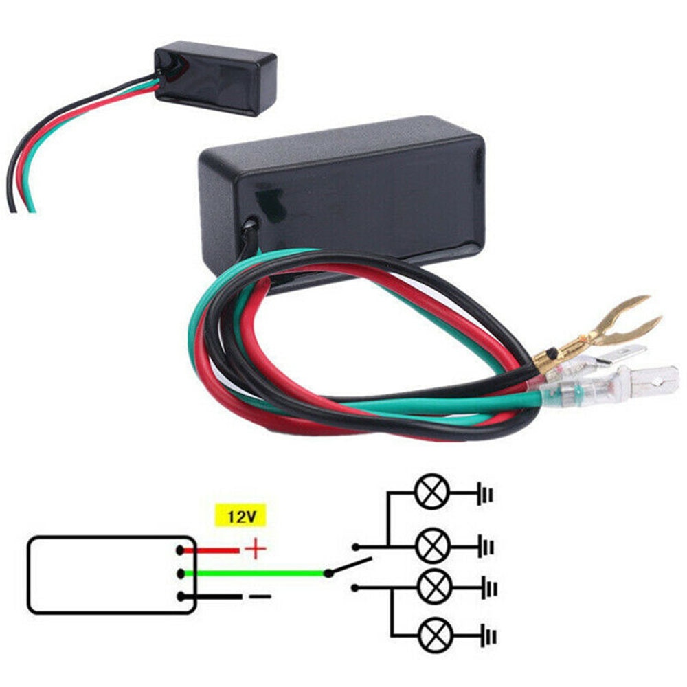 

12V мотоцикл мигалка реле 3 контакты светодиодный поворотник светильник индикатор вспышки Контроллер для Honda KTM