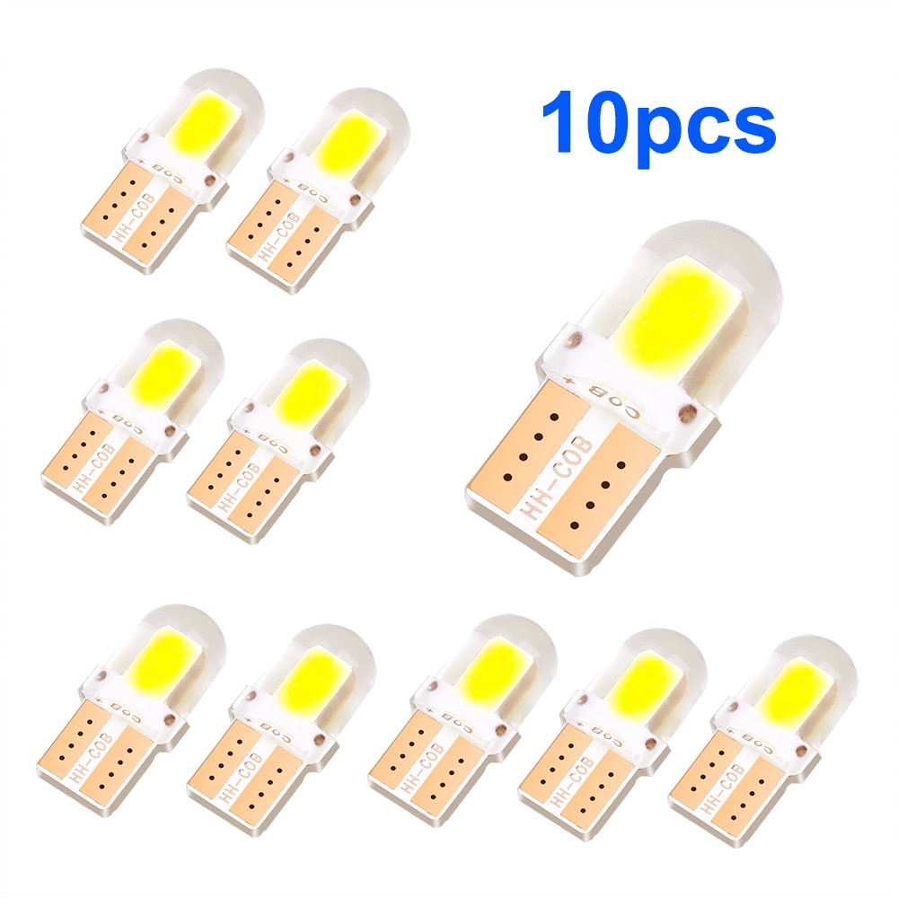 

10 шт., 4 чипа, фонарь заднего света, W5W, T10, 194, 168, W5W, 4SMD для парковки