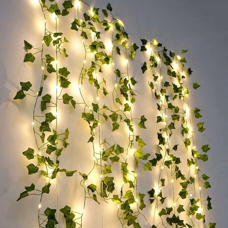 

Ротанговая гирлянда Green Leaf xunyihappy
