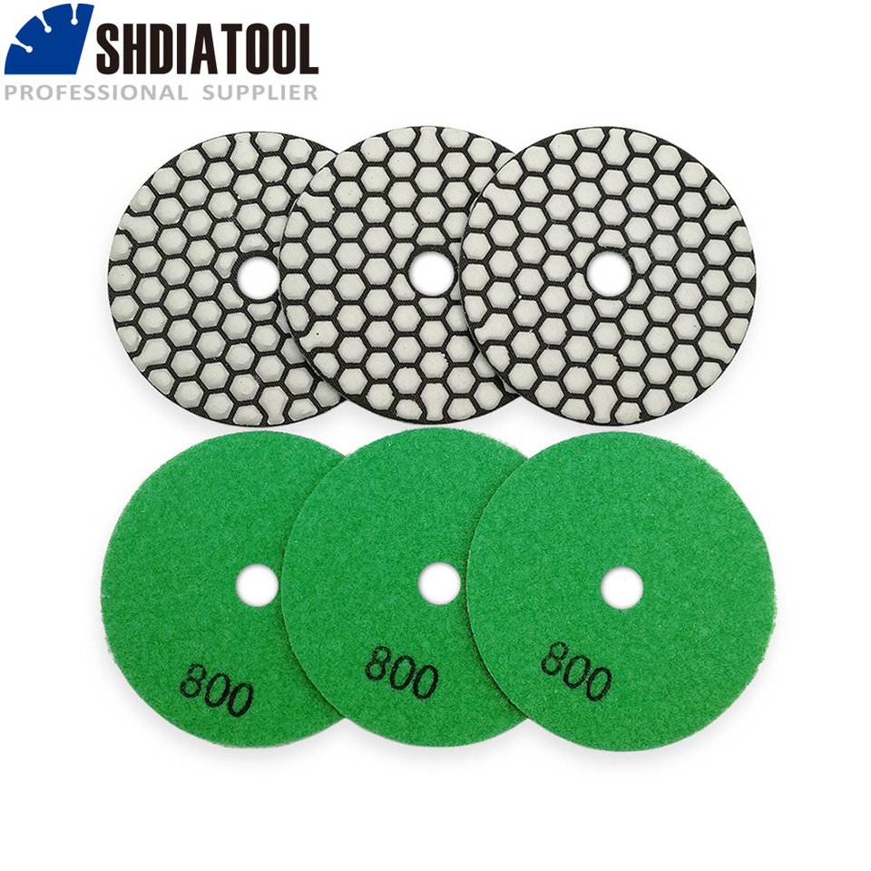 

SHDIATOOL полировальные накладки 6 шт., 800 гр, 4 дюйма