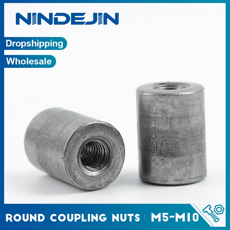 

Круглая муфтовая гайка NINDEJIN M5 M6 M8 M10 из стали