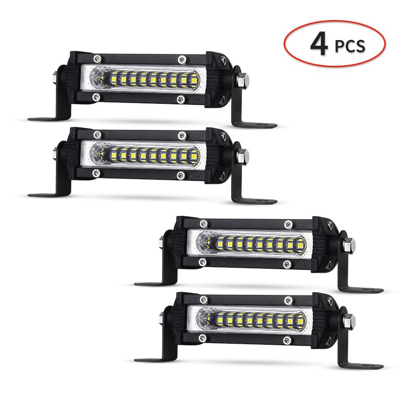 

Мини-светодиодная рабочая панель 9led Slim 4,5 дюйма 27 Вт Мото Рабочий внедорожник Внедорожный UTV 4x4 Грузовик Резервный прожектор заднего хода Противотуманная фара для вождения