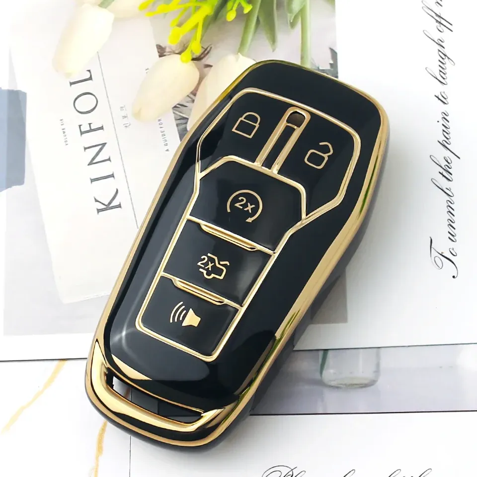 

KEYYOU Чехол для автомобильного ключа из ТПУ для Ford Figo 2017 Mondeo 5 Ecosport Fiesta Mk8 Everest Ranger Fusion Kuga Escort F150 Чехол для дистанционного ключа