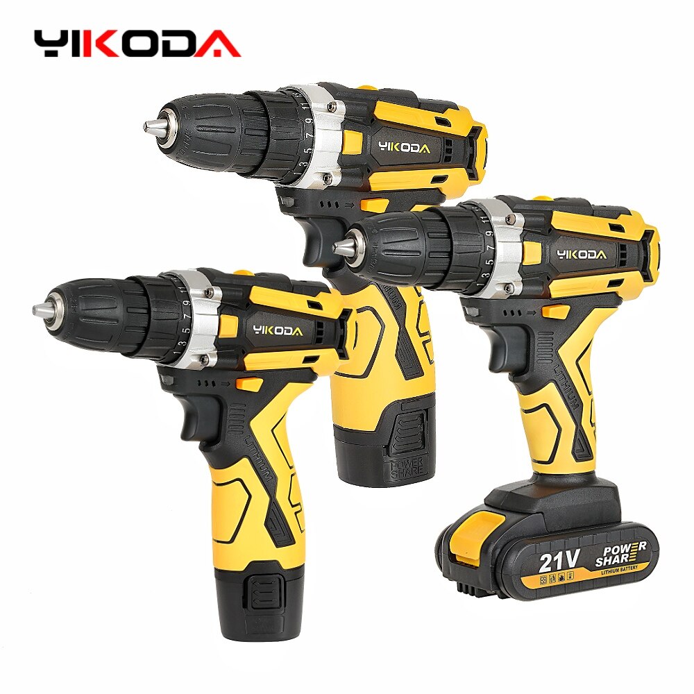 

YIKODA Беспроводная дрель 12/16.8/21V