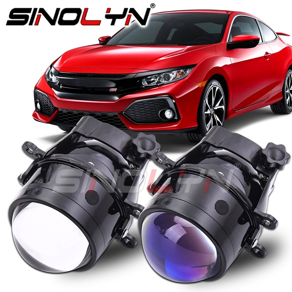 

H11 PTF биксеноновые противотуманные фары для Honda Accord Civic/Coupe/CR-V/CR-Z/Jazz/City 3-дюймовый противотуманный объектив проектор прожектор автомобильные аксессуары