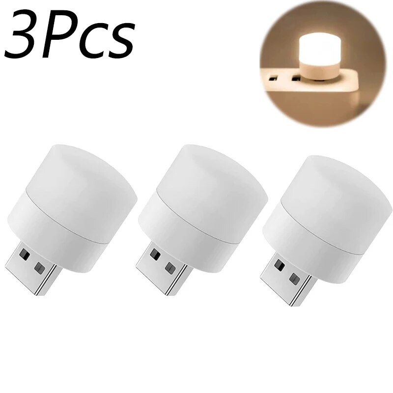

USB ночник теплый белый свет