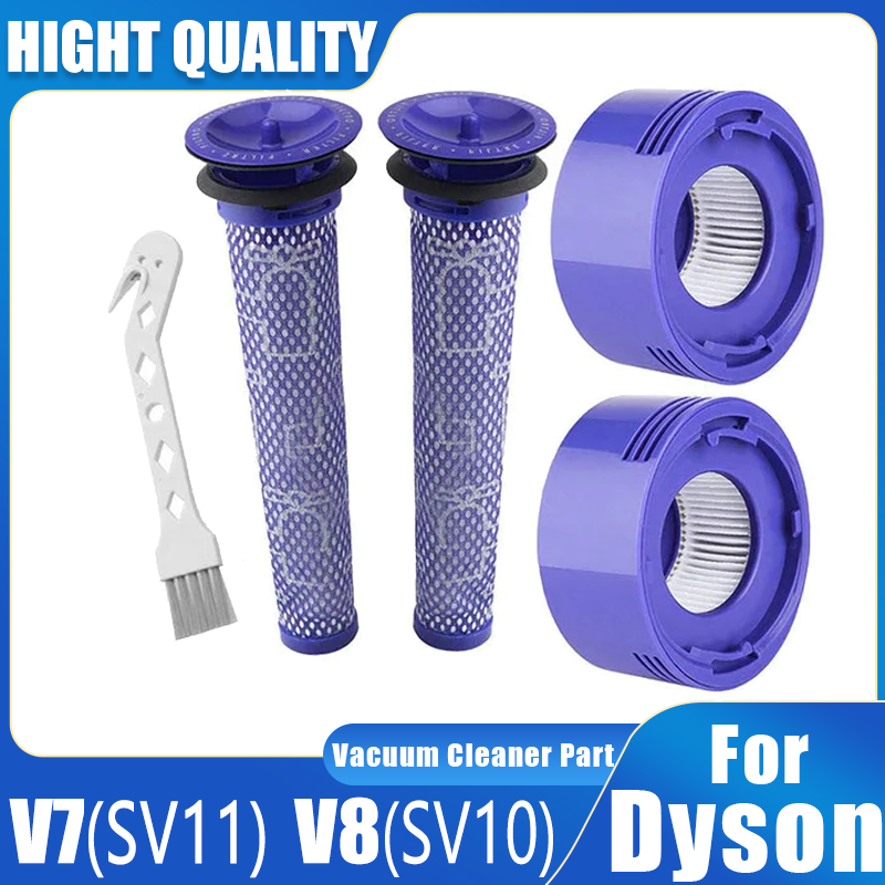 

Сменные Фильтры Для Беспроводного Пылесоса Dyson V7 V8, Комплект Аксессуаров Для Фильтров HEPA До И После Фильтра