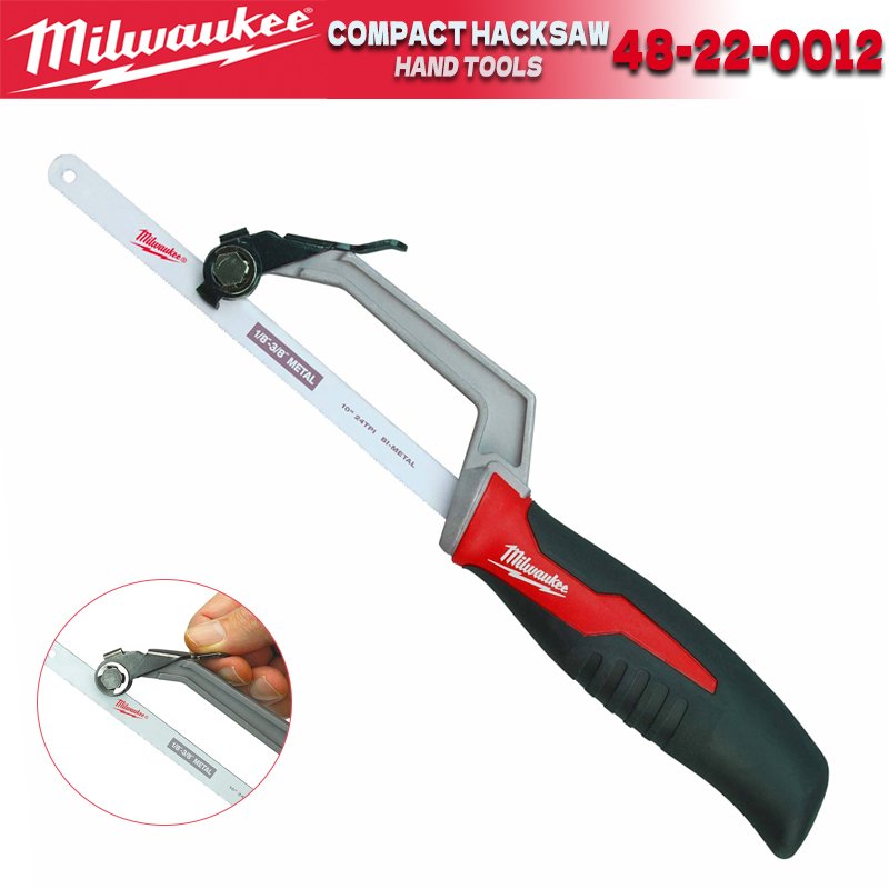 

MILWAUKEE 48-22-0012 Компактная металлическая ручная ножовка Регулируемая ножовка Milwaukee Ручные инструменты